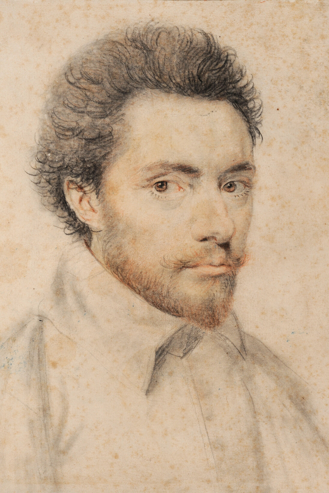 Daniel Dumonstier (b. Paris, 1574 –
d. Paris, 1646). Portrait d’homme
(Portrait of a man). Black and red
chalk on paper, 310 x 220 mm. Inv.
no. EBA 880. Paris, Ecole nationale
supérieure des beaux-arts. © Beauxarts
de Paris/T. Ollivier/J.-M.
Lapelerie.