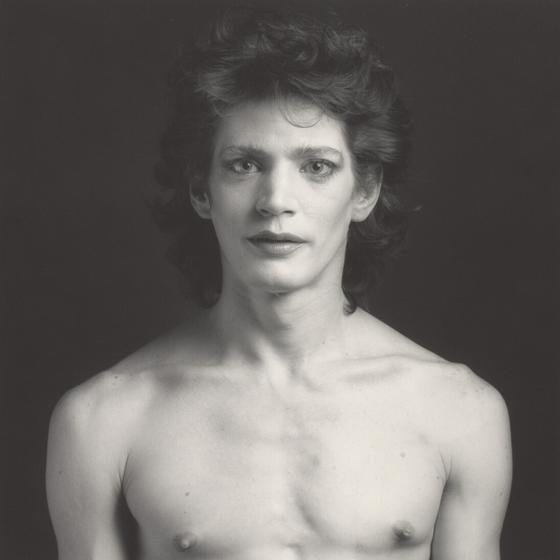 Robert Mapplethorpe (1946-1989), Self-Portrait, 1980, gelatin silver print, 35.5 × 35.7 cm. Jointly acquired by the J. Paul Getty Trust and the Los Angeles County Museum of Art, with funds provided by the J. Paul Getty Trust and the David Geffen Foundation. © Robert Mapplethorpe Foundation. Used by permission.