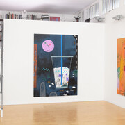 Another Fine Mess, 2015 Acrylic and Oil Stick on Canvas 205.7 x 162.5 cm (81 x 64 inches), Friends Forever, 2015 Acrylic on Canvas 177.8 x 139.7 cm (70 x 55 inches)