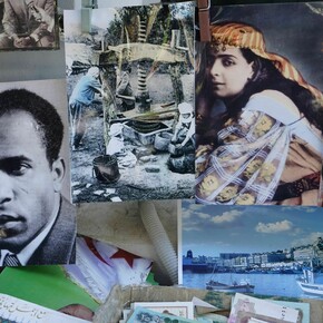 Katia Kameli, L'Oeil se noie, 2016, backlit film print …, edition of 5. Courtesy of Tiwani Contemporary