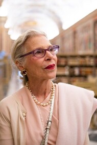 Sandra Gering in the Vatican Library 