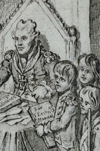 "Humidad democrática", en "Democracia, o resumen de la vida de Napoleón I", James Gilray, 1800