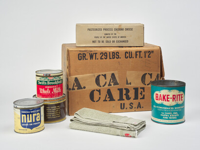 Care package, um 1950. Mit freundlicher genehmigung des Nordico Stadtmuseum