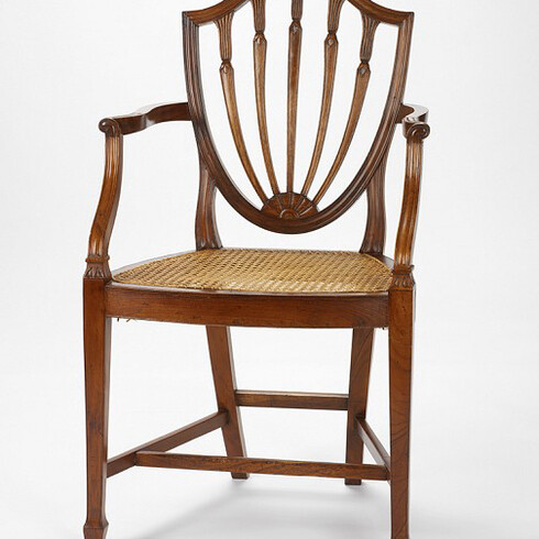 Unknown artist, Chinese, China, Armchair, ca. 1830, Asian hardwood, cane seat, 85.1 x 52.7 x 50.8 cm (33 1/2 x 20 3/4 x 20 inches)
The Lisle Fund 1998.70.2