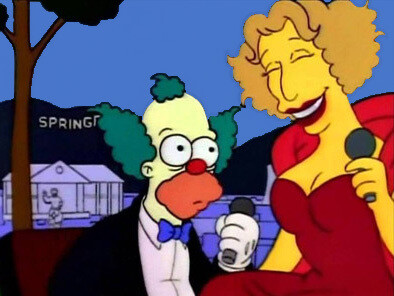 Bette Midler en entrevista con Krusty