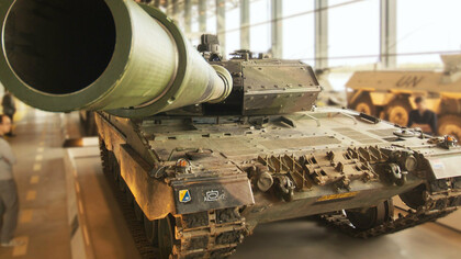 Tanks displayed for observation