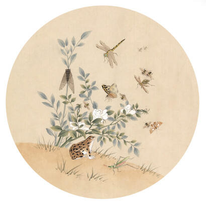 Hee Sun Park, Plants and Insects, 15x15 inches. Courtesy of Kate Oh gallery