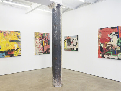 Streaming by Lamp and by Fire, exhibition view. Courtesy of Denny Gallery