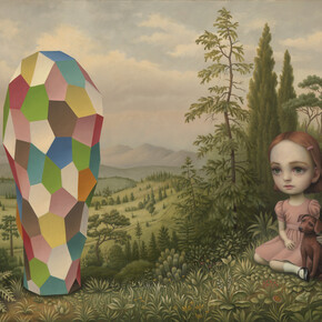 Mark Ryden, Chroma Structure 113, 2015, oil on canvas, 20 x 30 inches, 50.8 x 76.2 cm

