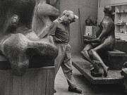 Gisèle Freund, Le sculpteur anglais Henry Moore (détail), 1959. Avec l'aimable autorisation du National Gallery of Canada
