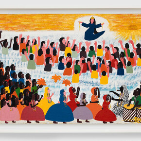 Odoteres Ricardo de Ozias, A Aparição, 2002, oil on hardwood board,
© Danielian Galeria. Courtesy Danielian Galeria and David Zwirner