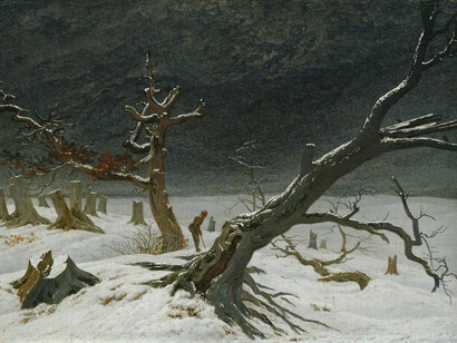 Túmulo sob a neve (1807), C.D. Friedrich