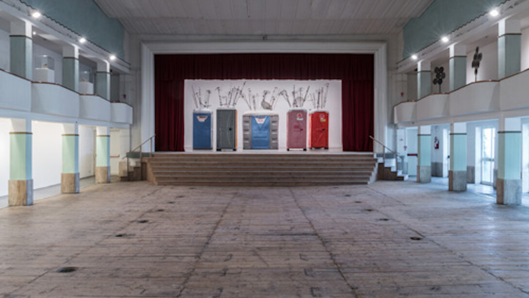 Sislej Xhafa, Fireworks in my Closet, Exhibition view. Courtesy of Galleria Continua