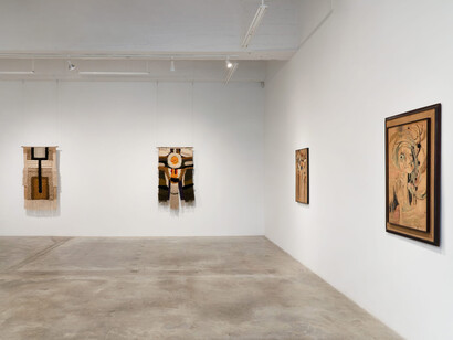 Lee ShinJa, Weaving the dawn, exhibition view. Courtesy of Tina Kim Gallery