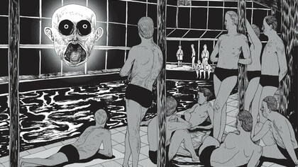 "Spa", graphic novel di Erik Svetoft. Nel momento in cui si presenta il problema idrico, appaiono contestualmente i primi segni di un degrado inestirpabile e profondo, radicato nell'edificio stesso e impossibile da nascondere agli sguardi