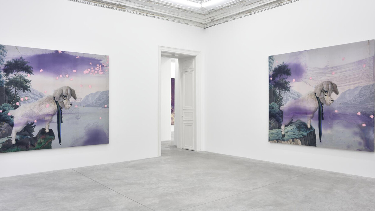 Toutes les images: Julian Schnabel, View of the exhibition ‘Jack Climbed up the Beanstalk to the Sky of Illimitableness Where Everything Went Backwards’, 19.10 - 14.11.2015, Almine Rech Gallery, Paris © Julian Schnabel - Photo: Rebecca Fanuele, Courtesy of the artist and Almine Rech Gallery