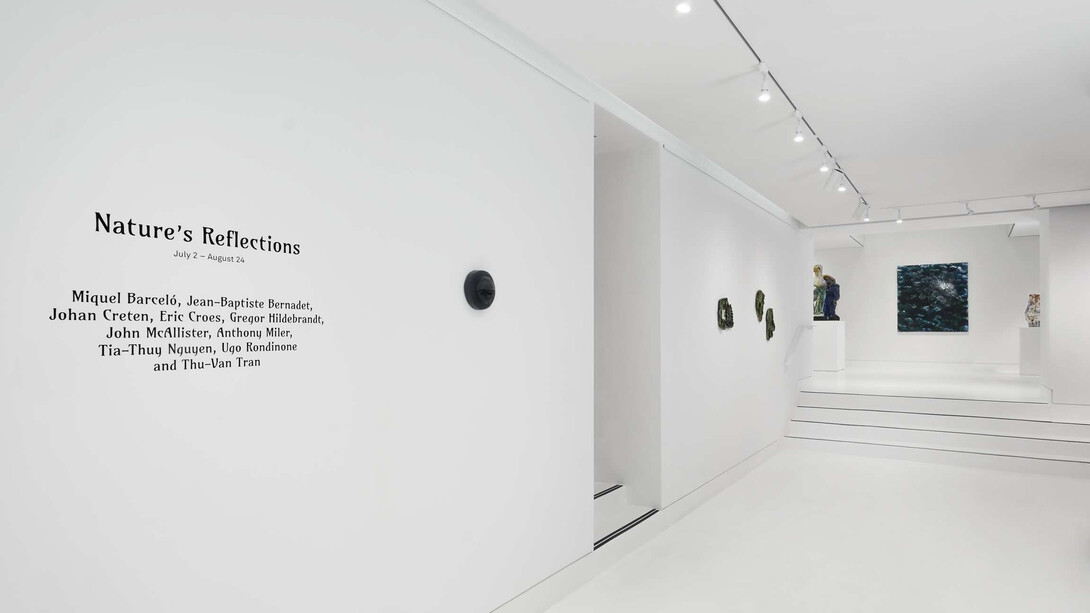 Various artists, Nature's reflections, exhibition view. Courtesy of Almine Rech