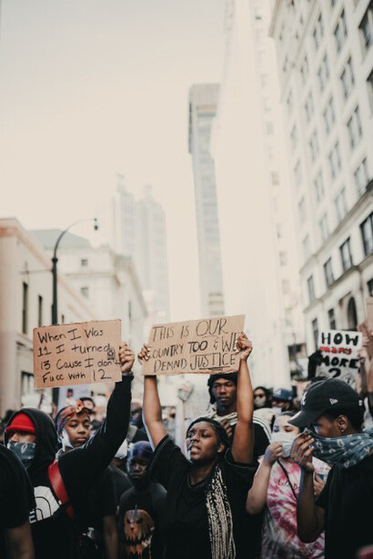 Protesters gather in Atlanta, USA, to voice their concerns