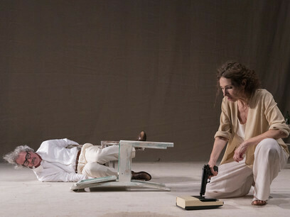 Montaje de «La muerte y la doncella» del dramaturgo Ariel Dorfman (foto Salvatore Pastore)