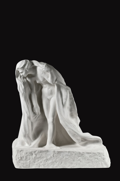 Auguste Rodin, Psiche con lampada, 1899
Gesso, dalla versione in marmo, 70 x 68 x 39 cm. Musée Rodin, Parigi © Agence photographique du musée Rodin – Jerome Manoukian