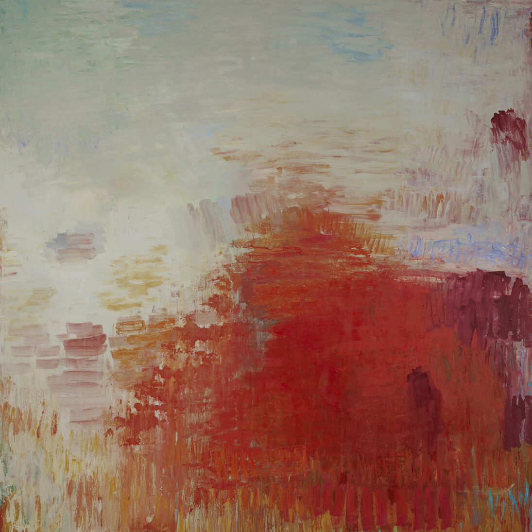 Christopher Le Brun [British, b.1951], Painting as Sunrise, 2013, Oil on canvas, 111.81 x 105.91 inches, 284 x 269 cm. Courtesy of Friedman Benda and the Artist, photography by Stephen White