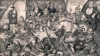 "Valhalla", Arthur Szyk, 1942