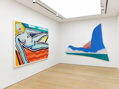 Tom Wesselmann, Seascapes, still lifes, and nudes, exhibition view. Courtesy of Gagosian 