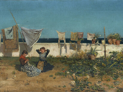 Ettore De Maria Bergler
Al sole
1881
olio su tela
Courtesy Galleria Beatrice, Palermo