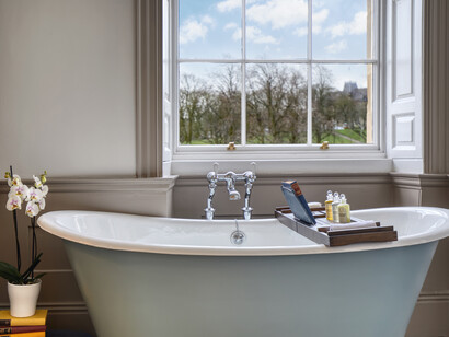 Ensana Buxton Crescent in the United Kingdom is a historic wellness hotel renowned for its thermal spa and elegant Georgian architecture