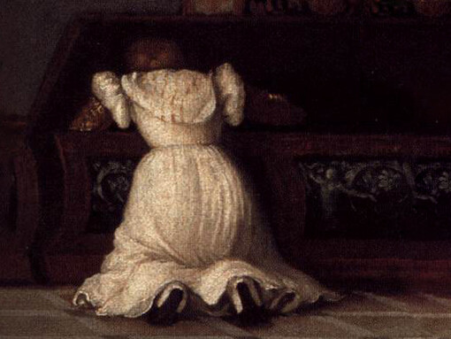 Tiziano, La Venere di Urbino, particolare