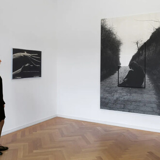 Valie Export and Ketty La Rocca, Body sign, exhibition view. Courtesy of Thaddaeus Ropac Gallery