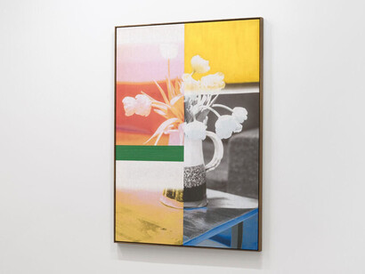 Spotlight: Evan Trine. Ketchup and mustard, exhibition view. Courtesy of Vielmetter