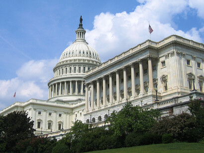 El Capitolio de los EE. UU., en el barrio Capitol Hill en Washington D. C.
