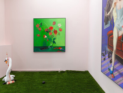 Zohar Fraiman, Queen of hearts, ausstellungsansicht. Mit freundlicher genehmigung der Galerie Russi Klenner