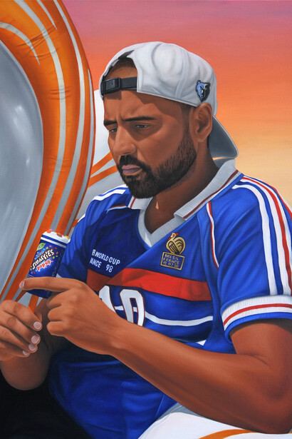 Gaétan Vaguelsy, Homme aux smarties (détail), 2026. Avec l'aimable autorisation de la Galerie Polaris