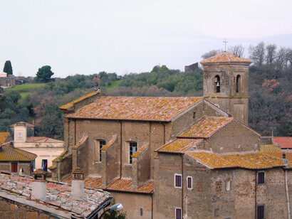 Iglesia de San Juan Bautista en Villa San Giovanni, en la Tuscia, Italia