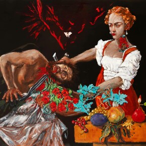 Couper des fleurs par malheur
,
2023
Huile sur toile
170
x 190 cm. ©
Courtesy Templon, Paris
–
Brussels
–
New York / Laurent Edeline