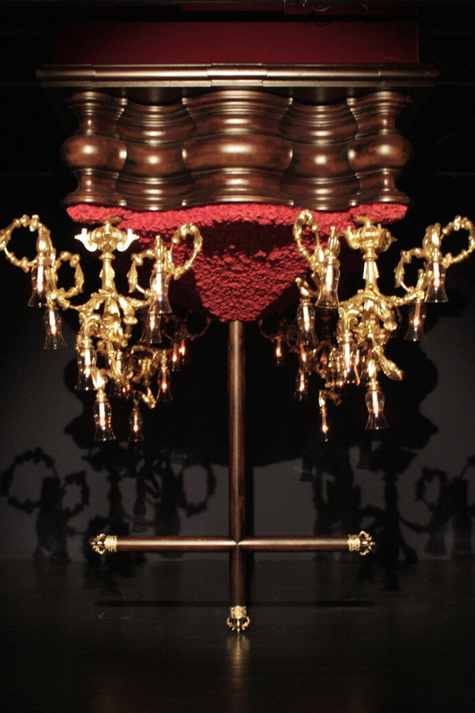 Pilar Albarracín, El Capricho, 2011, Mixed media, 90 ½ x 149 5/8 x 192 7/8 in. Courtesy Galerie GP & N Vallois, Paris