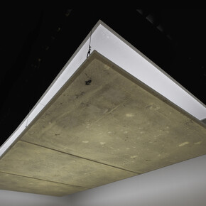 Installation view, Sam Moyer, More Weight, Rachel Uffner Gallery