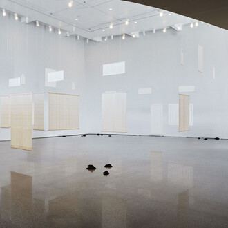Andreas Eriksson, Horizontal fold, exhibition view. Courtesy of Barbara Wien Gallery