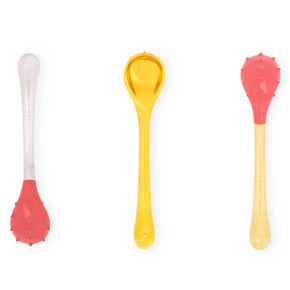 AEIOU I Rear Bump series, from the Sensory Dessert Spoon collection, 2015–18; Jinhyun Jeon (South Korean, born 1981), Studio Jinhyun Jeon; Stainless steel, lacquered and/or 24-carat gold plated; Courtesy of Jinhyun Jeon