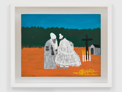 Odoteres Ricardo de Ozias, Sem título, Date not confirmed, oil on hardwood board, © Danielian Galeria. Courtesy Danielian Galeria and David Zwirner