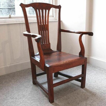 Thrie Estaits, Rustic Hall Chair, 1790, Probably Scottish, mixed woods