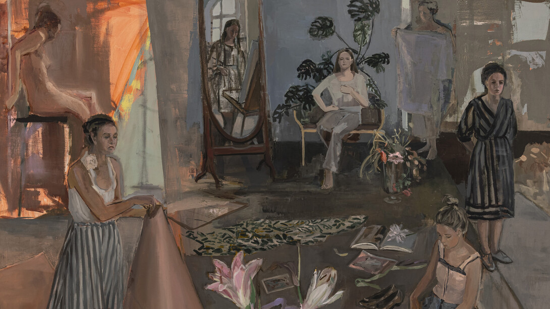 Vera Iliatova, Self portrait of an artist as a young girl (detail). Courtesy of the artist and Nathalie Karg Gallery