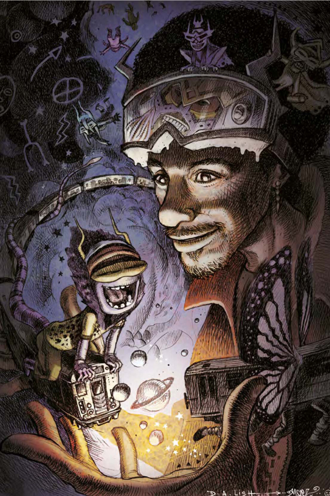 Dan Lish Ego Strip series, The Rammellzee, detail