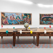 Manuel João Vieira, A ilha púrpura: notas e paisagens, vista da exposição. Cortesia do MAAT
