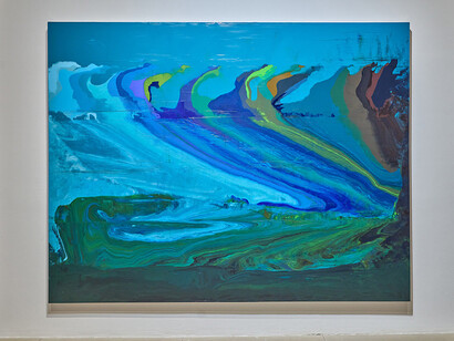 José Yaque, Muro de sonido, vista de exhibición. Cortesía de Galleria Continua