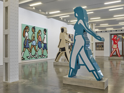 Julian Opie, exhibition view. Courtesy of Lisson Gallery