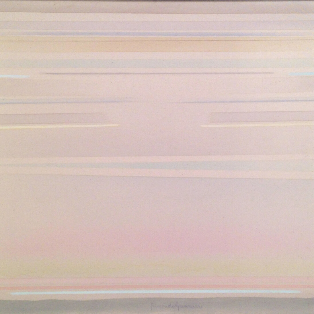 Riccardo Guarneri, Orizzontale continuo, dettaglio, tecnica mista su tela, 2012, 70 x 120 cm 