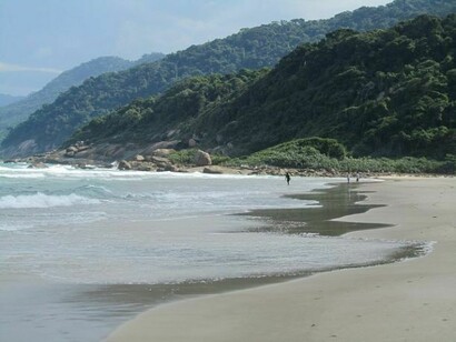 Huge beach in Ilha Grande